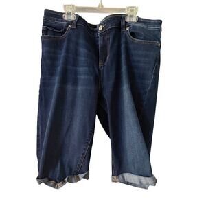 New York & Company Soho Jean Bermuda Shorts Women's Size 14